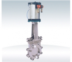 气动对夹式刀形闸阀