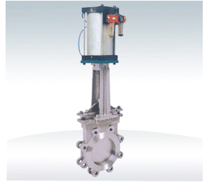 气动对夹式刀形闸阀